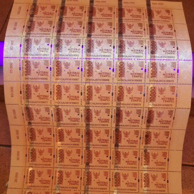 

Materai 10.000 100% asli dari Kantor Pos