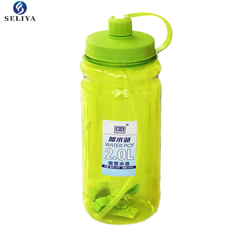 DEOSOFFICIAL -- Botol Minun Seliya 2 Liter Botol Minum Jumbo Tali + Sedotan 7159