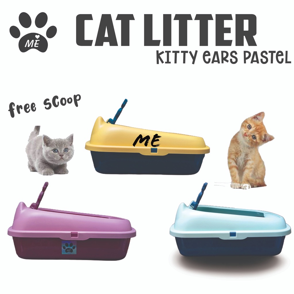 Cat Litter Box &quot;KITTY EARS MEDIUM&quot; Tempat Pasir Kucing