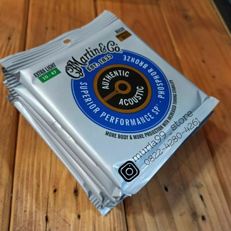 Senar Gitar Akustik Martin&Co Original 010 Phosphor Bronze