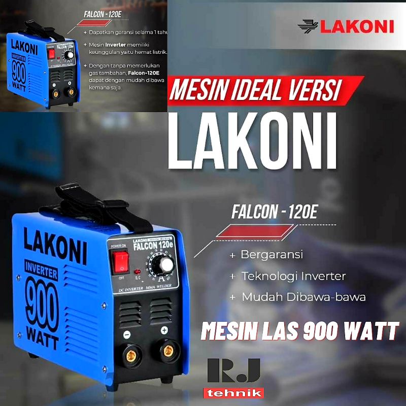 Lakoni Falcon 120E Mesin Las 900 Watt Travo Trafo Las Inverter Murah