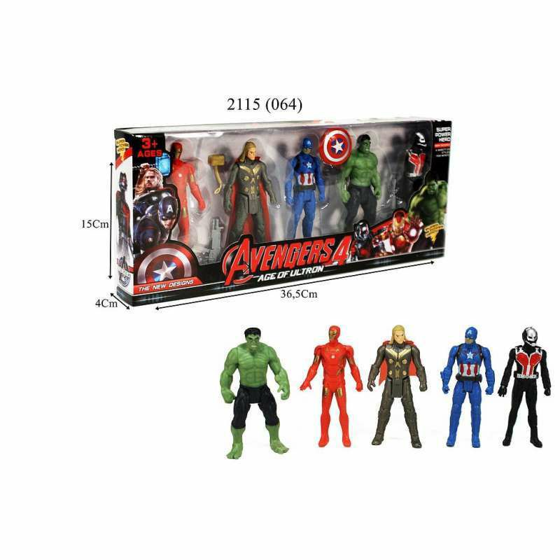 Mainan Anak Avengers 4 Isi 5 Pcs - Mainan Figure Avengers Set/ Mainan Anak