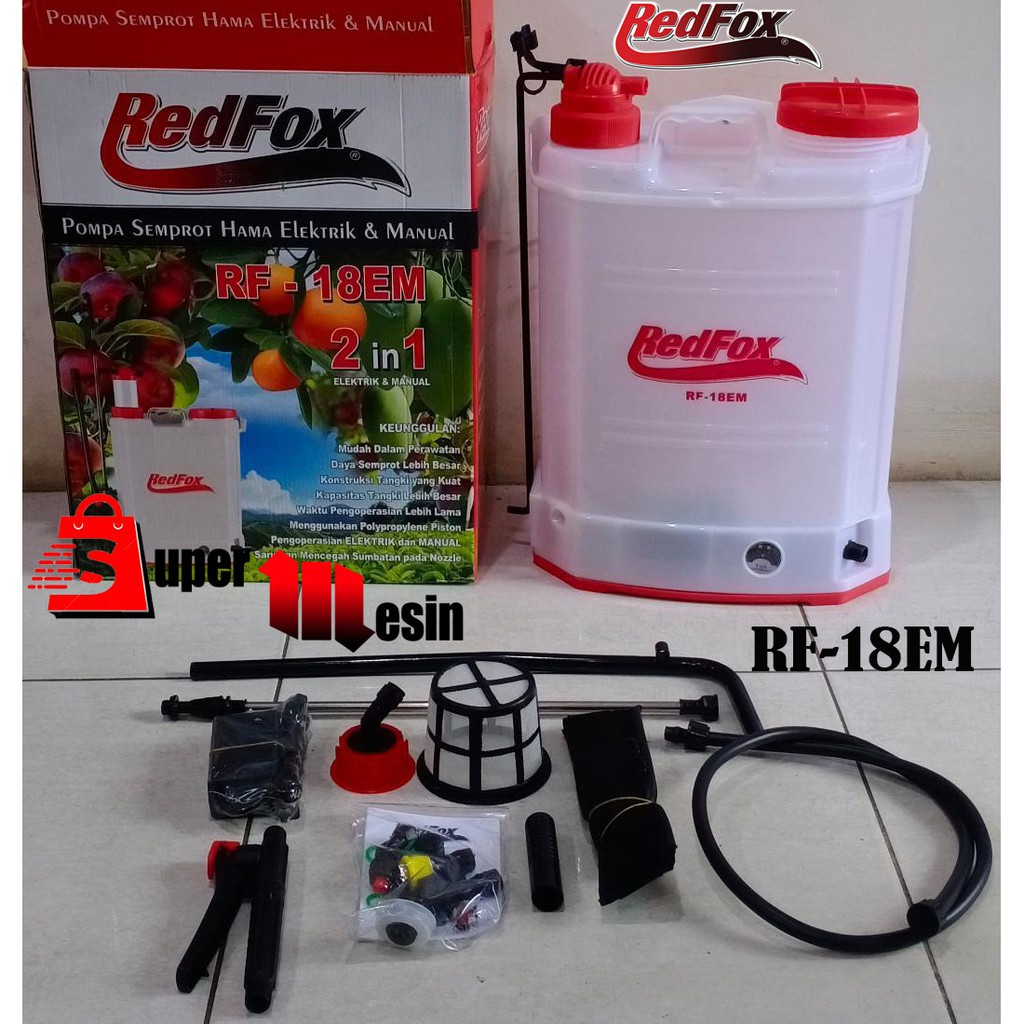 SPRAYER / SEMPROTAN ELEKTRIK MANUAL REDFOX 18 L 2 IN PEMBASMI HAMA