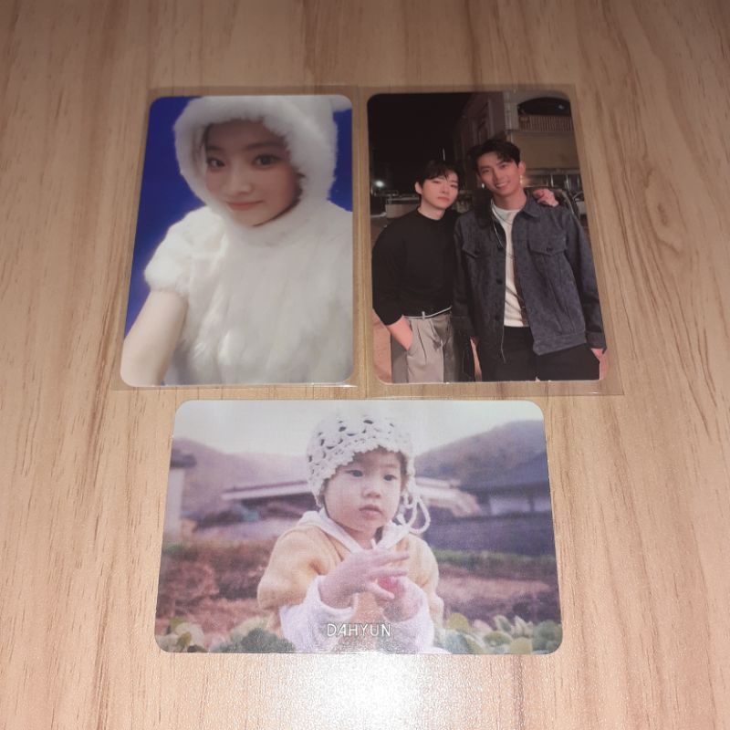 twice photocard dahyun bunny childhood baby 2pm must unit taecyeon junho