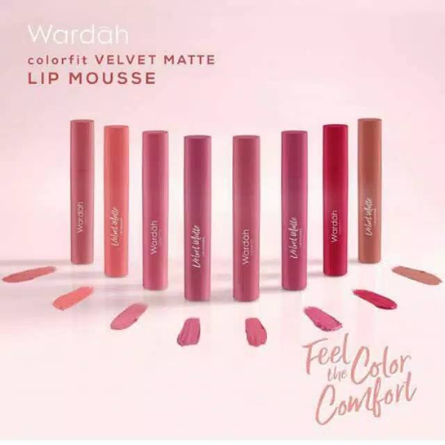 Wardah velvet matte lip mousse