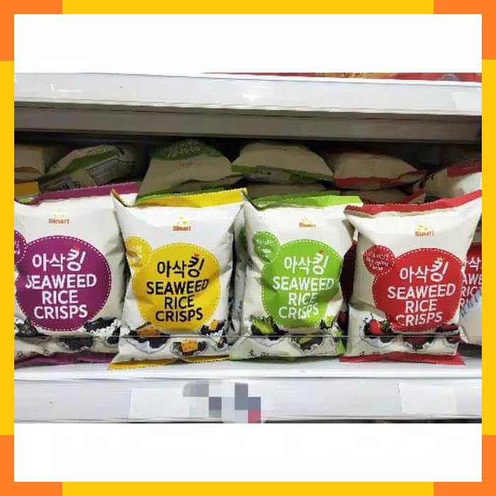

Binari Korean Snack Seaweed Rice Crisps Original Cheese Wasabi Korea S
