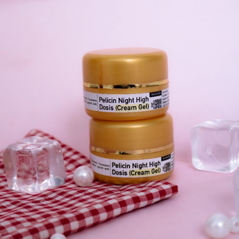 PELICIN NIGHT HIGH DOSIS TINGGI ll PELICIN NIGHT ll KRIM PELICIN GLOWING ll  NIGHT CREAM GEL GLOWING