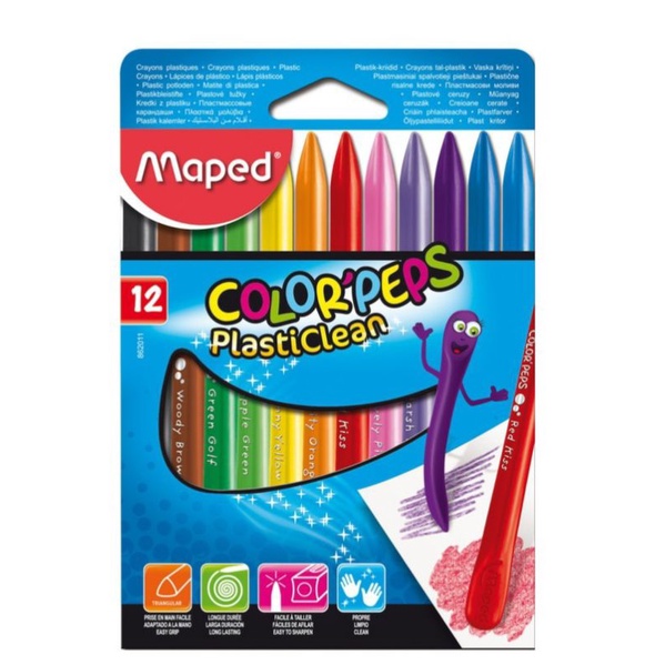 

Maped 12 pcs colorpeps plasticlean