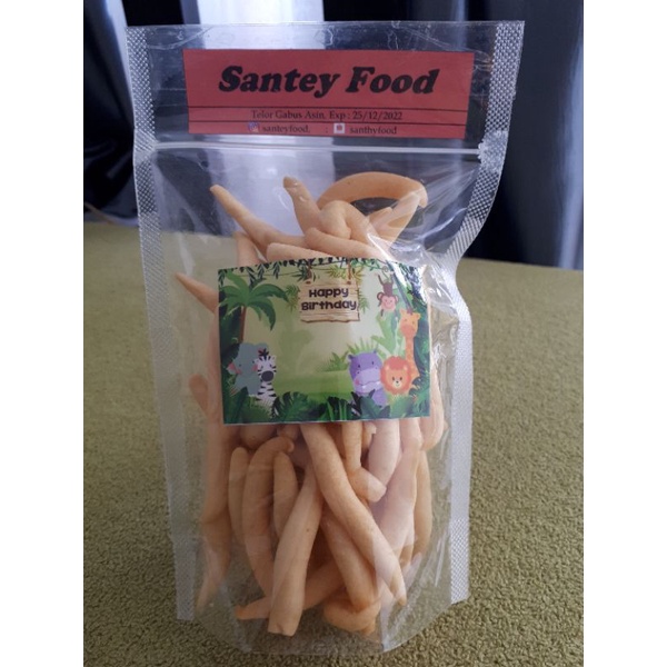 

snack "ucapan" telor gabus asin