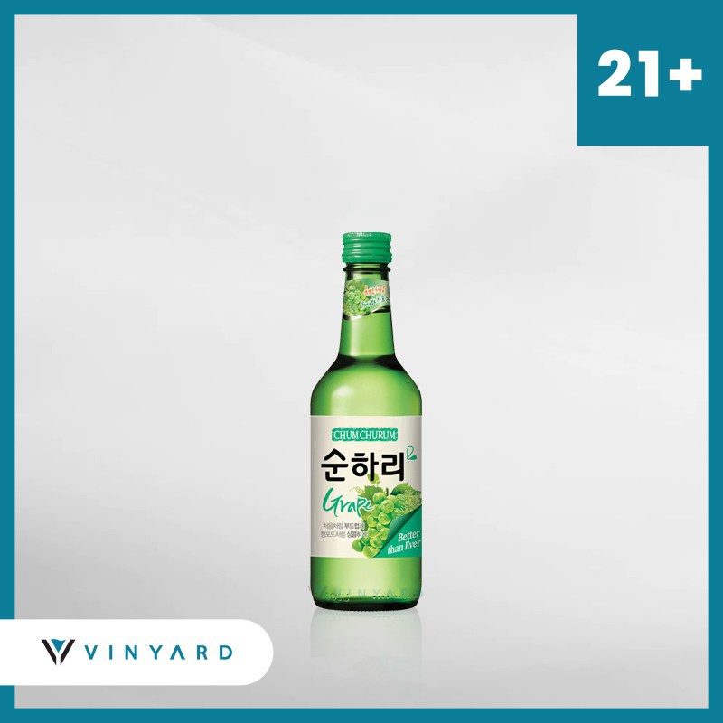 ChumChurum Soju Grape 360 Ml ( Original &amp; Resmi By Vinyard )