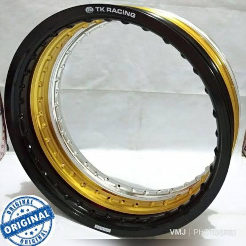 VELG TK JAPAN 160 RING 17 R17 36H BLACK GOLD SILVER ORIGINAL                                        