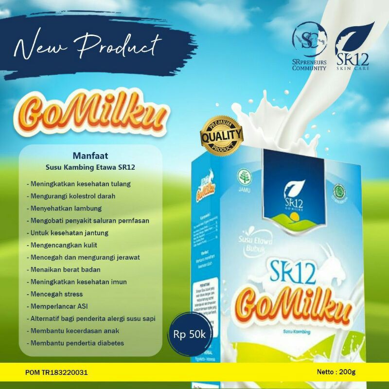 

GO MILKU Susu Kambing Etawa SR12