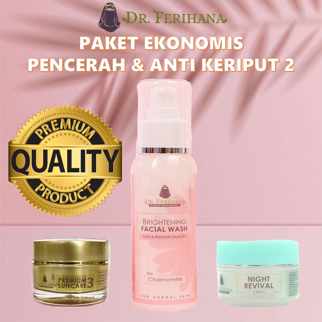 PAKET EKONOMIS PENCERAH WAJAH &amp; ANTI KERIPUT 2