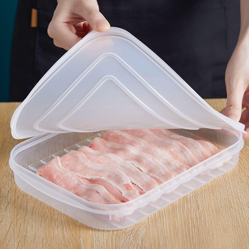 [Elegan] Food Fresh Keeper Kedap Udara Deli Thinly Freezer Daging Potongan Dingin Untuk Refrigera Bacon Box