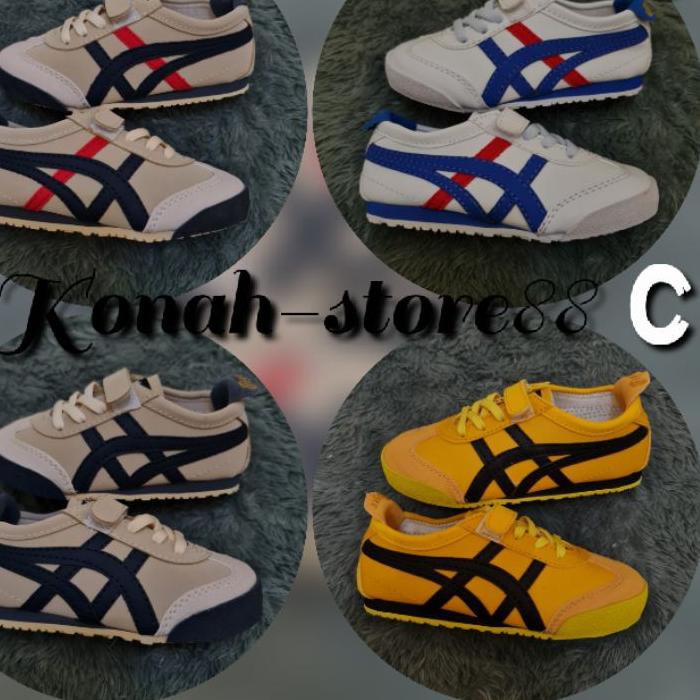 ✪ Sepatu Anak Asics Onitsuka Tiger Mexico 66 Felcro Kids ♔
