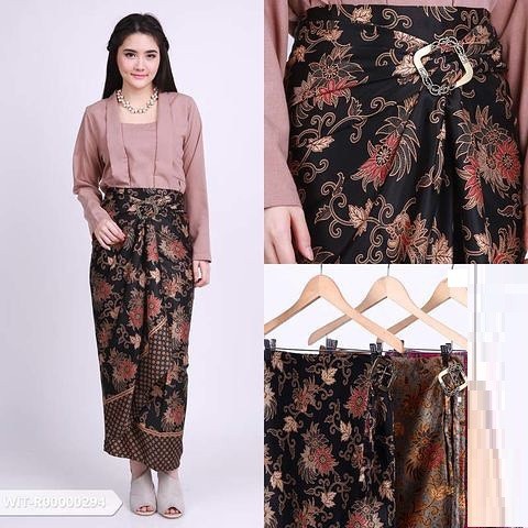 Rok Lilit Bawahan / Kain Lilit Kebaya Motif Kembang Krisan / Azalea