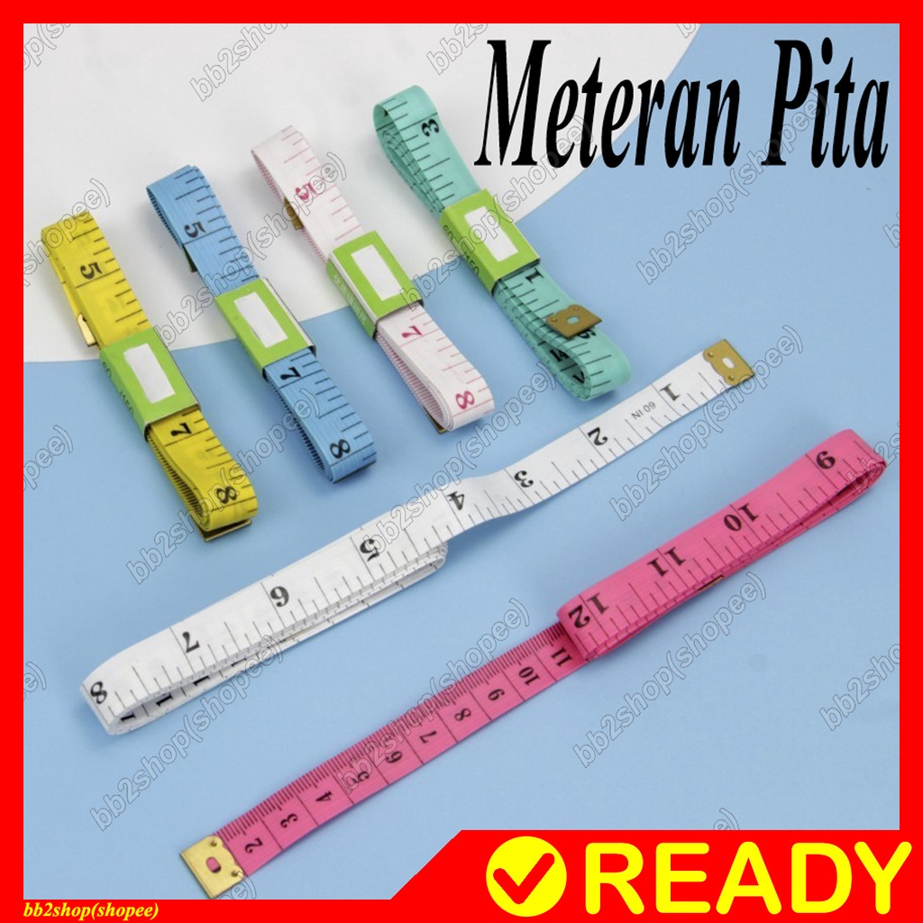 Meteran Untuk Ukur Kain Baju Badan Tailoring Tape Pita Jahit Penjahit Alat Mengukur