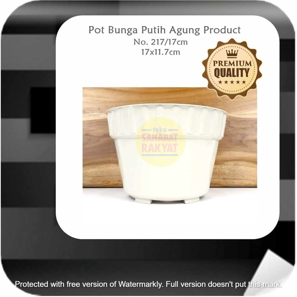 RML764W1 - Pot Bunga Bulat Putih Agung Product