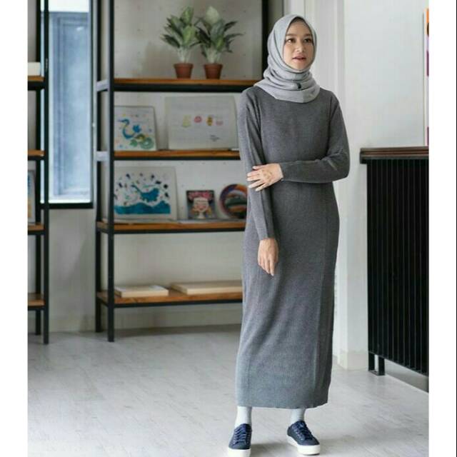 Longdress rajut LUBBY  by Aleyda hijab