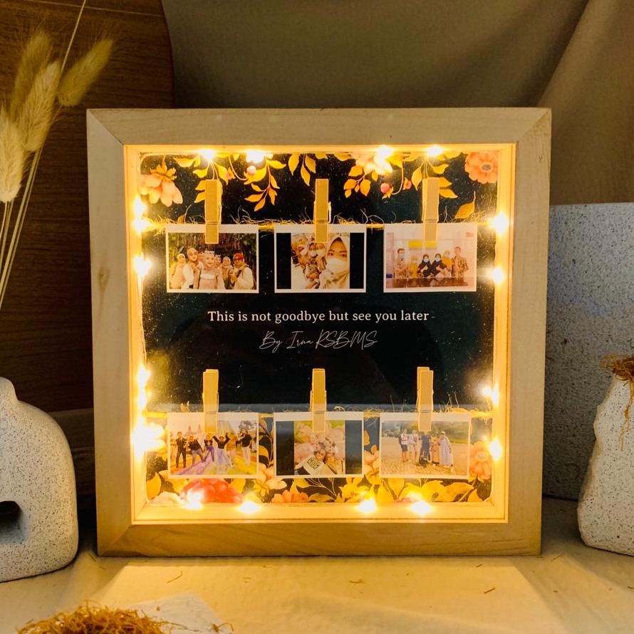 FU4 | KADO HADIAH UNIK PIGURA KAYU 3D 6 FOTO POLAROID UNTUK KADO HADIAH UNTUK BESTIE | KADO COWOK | 