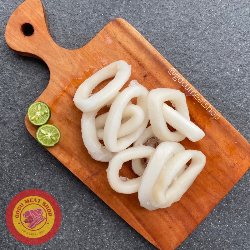

Cumi / Squid Ring Premium Kupas Bersih Import Kualitas Restaurant 1000gr
