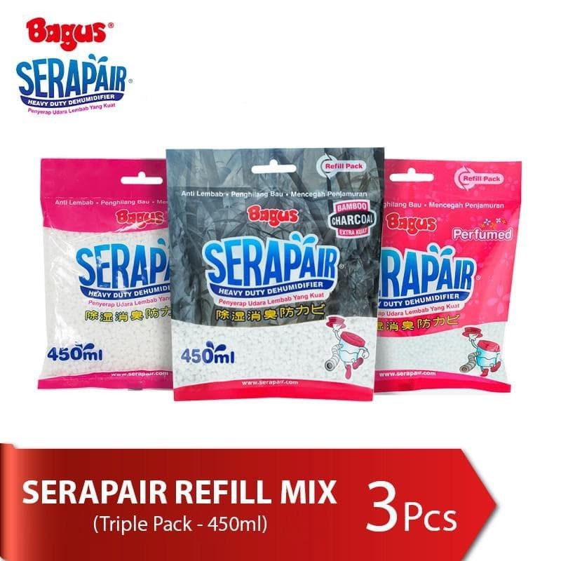 Triple Pack Bagus Serap Air Refill 450 ml