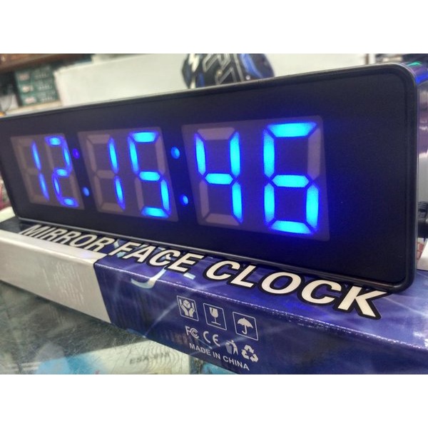 JAM DIGITAL LED TYPE 828 BIRU - Jam Dinding - Dekorasi Rumah dan Ruangan