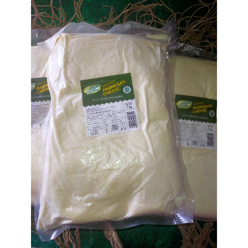 

parmesan cheese green valley grated / keju parmesan bubuk halal 1 kg