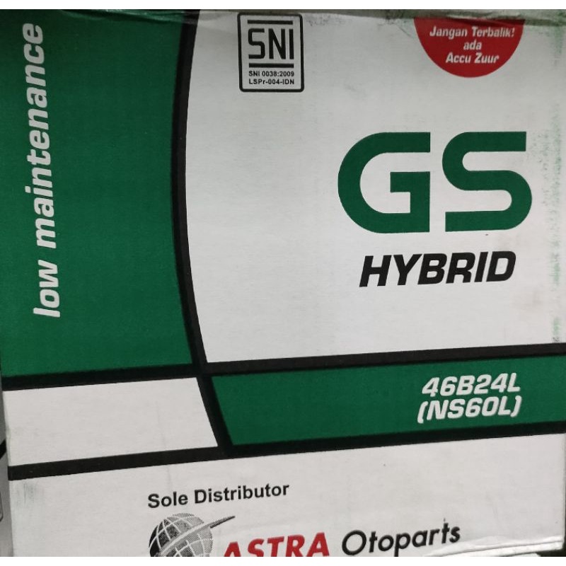 ACCU / AKI GS HYBRID NS60L (46B24L)
