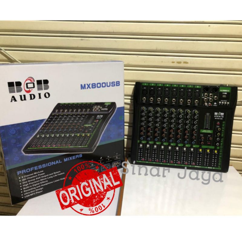 [ ✔Best Sller ] Mixer 8 channel BOB Audio MX800USB MX 800 Garansi Resmi ORIGINAL