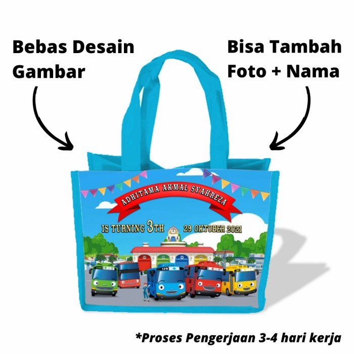 

Tas Souvenir Tas Goodie Bag Ulang Tahun Anak CUSTOM. - NASI KOTAK - BOX KFC 12CM