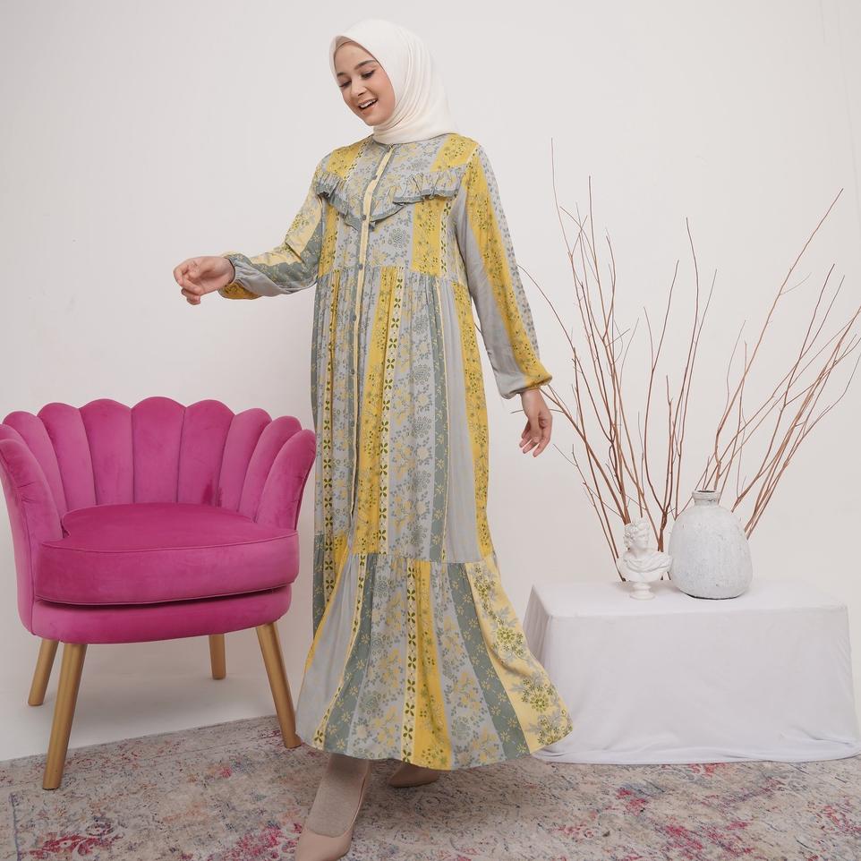 ➧Model Baru➧ Ayana ankle dress rayon viscose premium midi dress rayon hayya dress looklike haideeorl