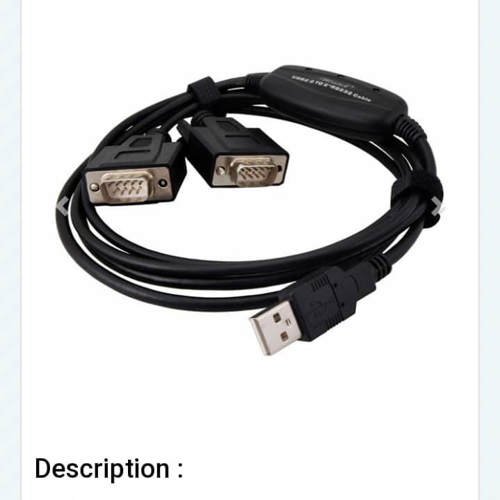 Wiretek USB To 2x RS232 Kabel 1,5Meter Aktif