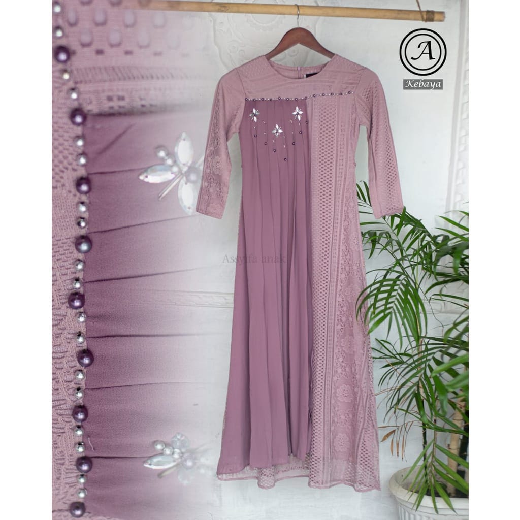 Relpict kebaya gamis anak.//gamis brukat anak//gamis anak pesta//gamis anak modern