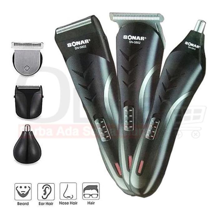 Sonar Sn- 5802 Alat Cukur Rambut,Kumis,Jenggot Dan Bulu Hidung Ori100%