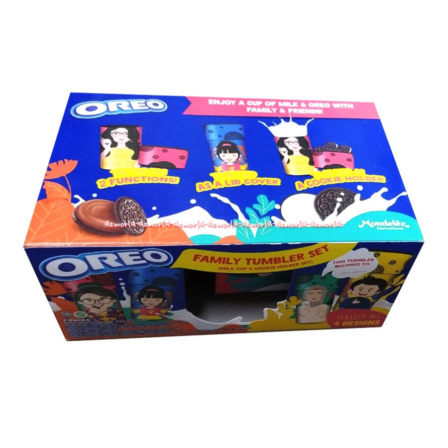 Oreo Collectible Snack Box Chocolate Sandwich Cookies Flavored Cream Free Mug Biskuit Coklat Dengan Krim Vanila Isi 2