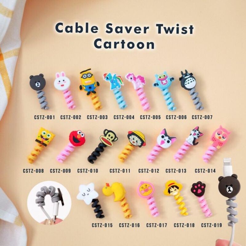 Pelindung ujung kabel handphone / cable saver twist