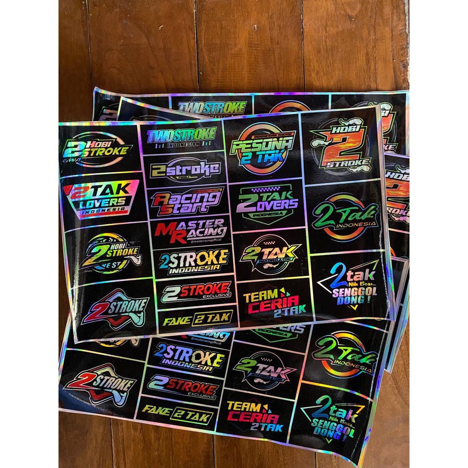 STICKER RACING / STIKER PACK / STIKER MOTOR / STICKER BALAP 2 TAK