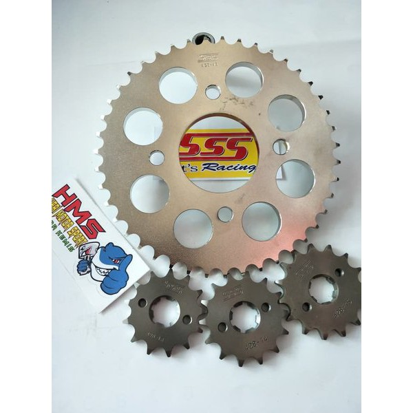 GEAR SSS Depan - Belakang  415 - 428 Kharisma - Supra Fit New - Supra X 125 - Blade - Revo ALL SIZE