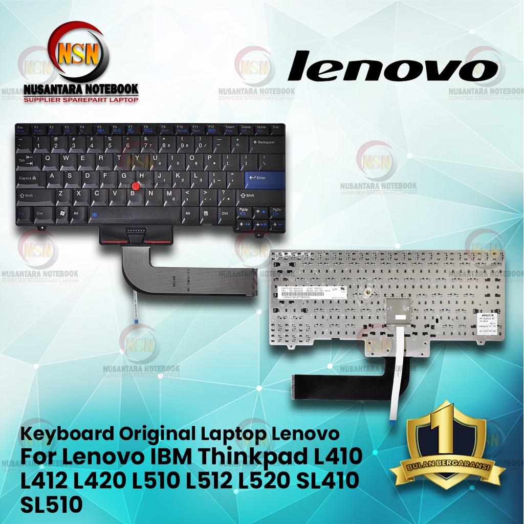 Keyboard Lenovo IBM Thinkpad L410 L412 L420 L510 L512 L520 SL410 SL510