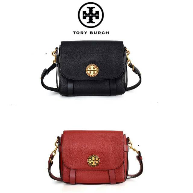 Original ori authentic Tory Burch Pebbled Leather Alastair tas crossbody tas selempang slingbag