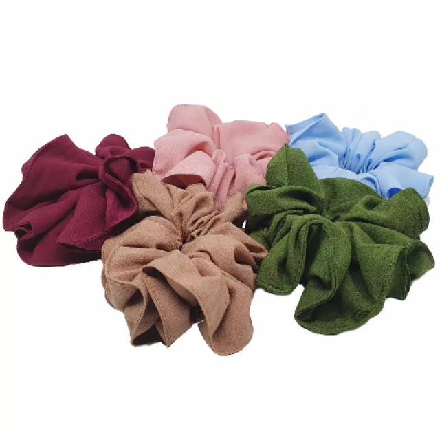 CEPOL IKAT RAMBUT SCRUNCHIE  JUMBO Shopee Indonesia