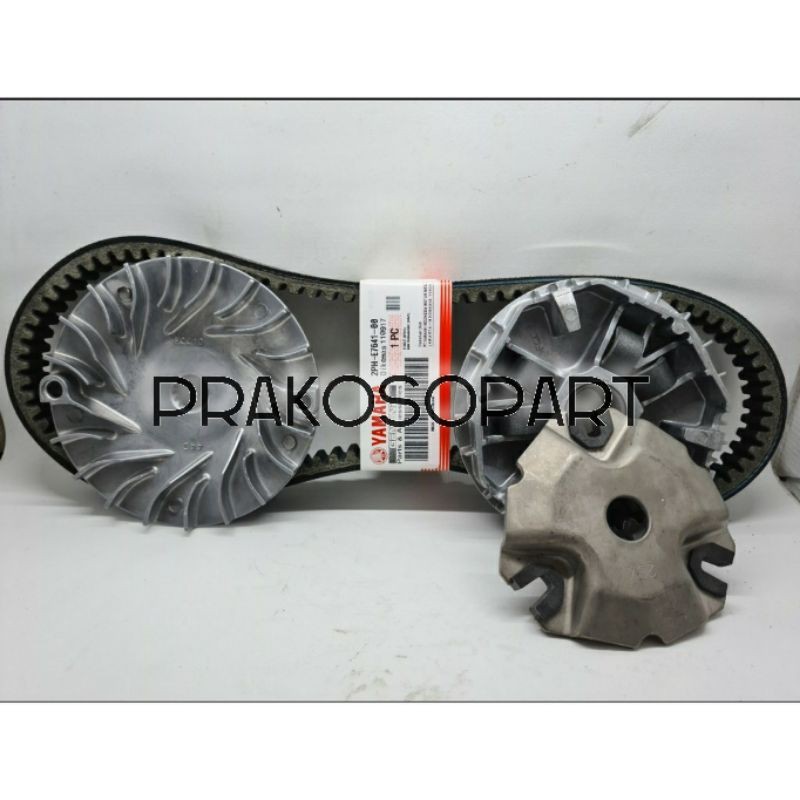 Vanbelt V-Belt + Rumah Roller Assy + Kipas Mio M3 S Z GT 125 Fino Fi 125 Soul GT 125 Asli YGP