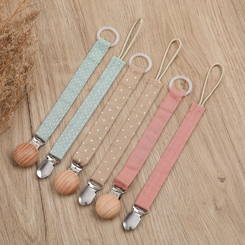 Mary Klip Holder Dot Empeng Bayi Bahan Katun Linen Untuk Hadiah Natal / Baby Shower