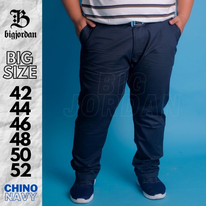 celana chino biru navy big size 50 49 48 47 46 45 44 chinos warna biru dongker pria jumbo