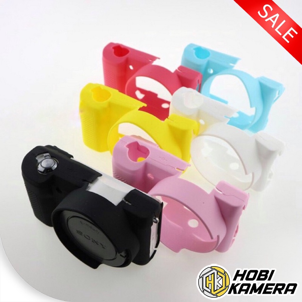 Silicon Case Kamera Mirrorless Sony A5000/A5100 untuk melindungi body