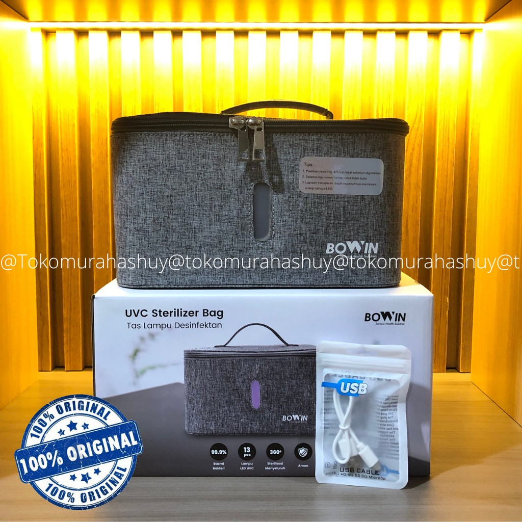 Bowin UVC Sterilizer Bag (Tas Lampu Desinfeksi Bakteri, Virus,Kuman)