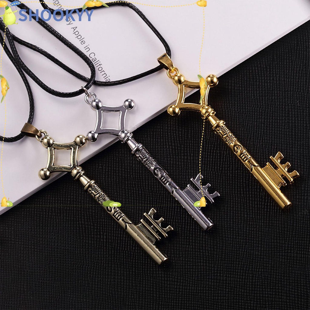 Kalung Liontin Kunci Anime Attack On Titan Eren Jaeger Warna-Warni Untuk Unisex