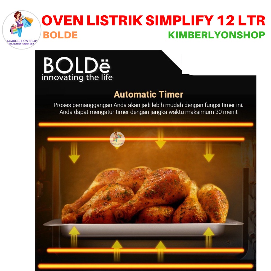 Oven Listrik Super Oven Simplify 12 Liter BOLDe