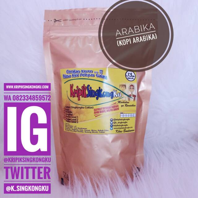 

Keripik singkong - Kripiksingkongku Arabika (kopi arabika)